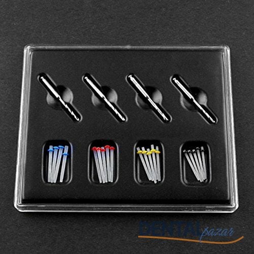 Fiber Post Set Düz 40 Adet Post ve 4 Diril