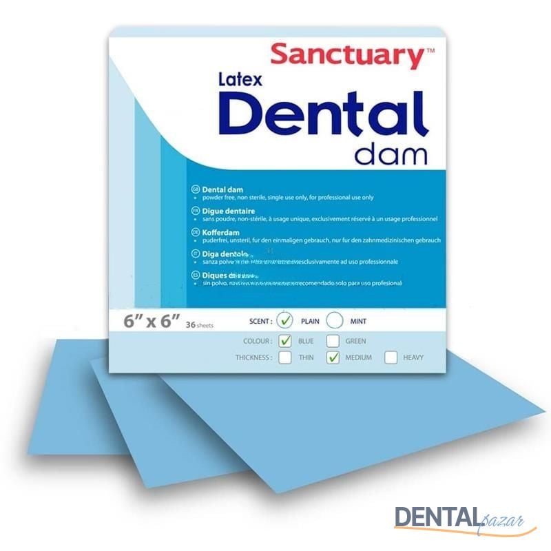 Dental Dam Rubberdam Lastigi Mavi
