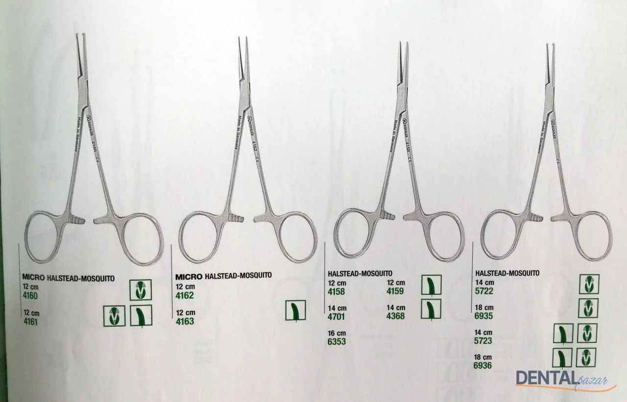 Halstead Mosquito Hemostatik Pens