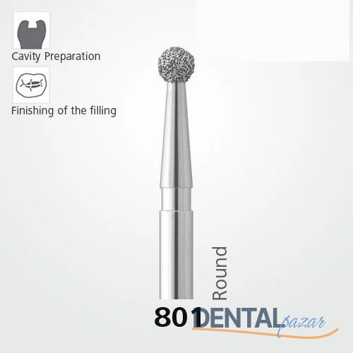 801 Sentetik Elmas Frez - 5 Adet - Rond