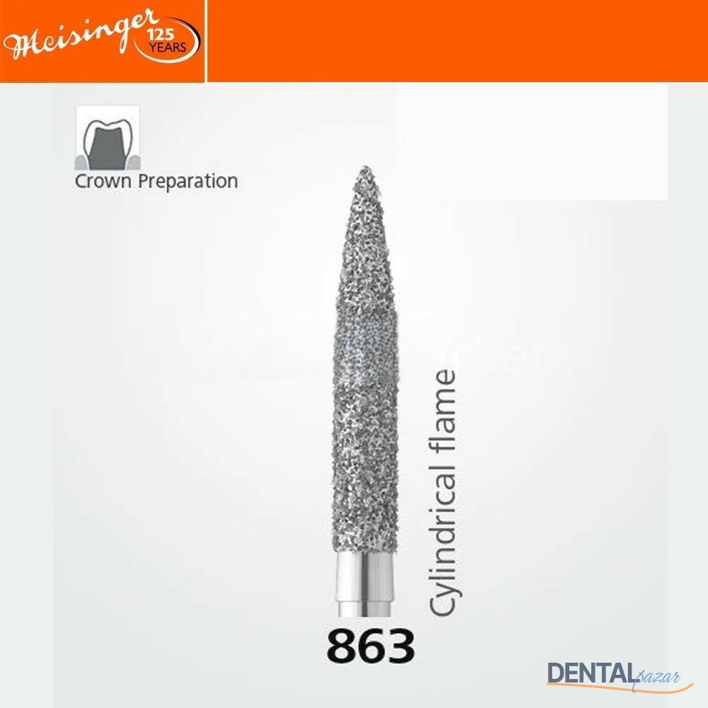 863 Sentetik Elmas Frez - 5 Adet - Alev Uç