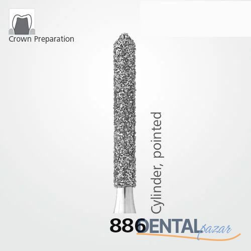 886 Sentetik Elmas Frez - 5 Adet - Silindir