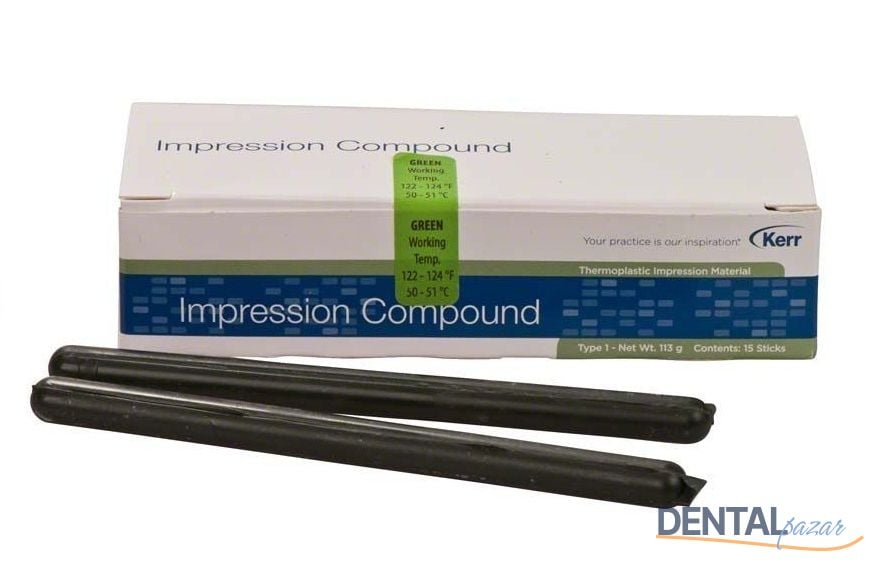 Impression Compound : Yeşil Mum Çubuk
