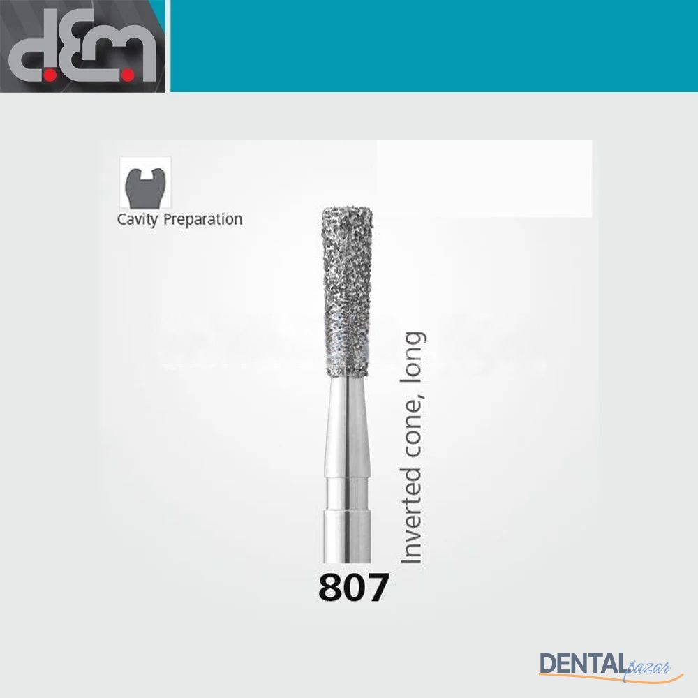 DX Sentetik Elmas Frez - 807 - Ters Konik - 10 Adet