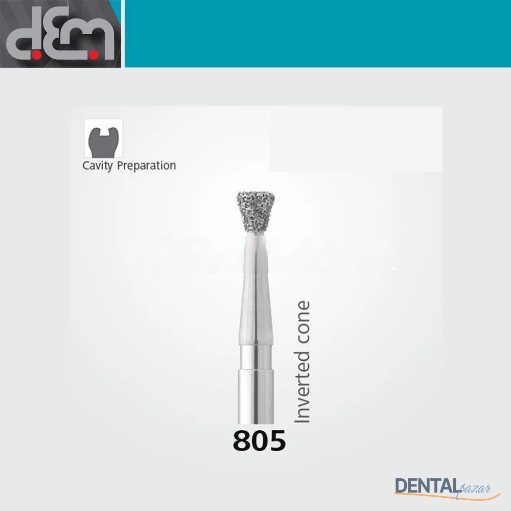 DX Sentetik Elmas Frez - 805 - Ters Konik - 10 Adet