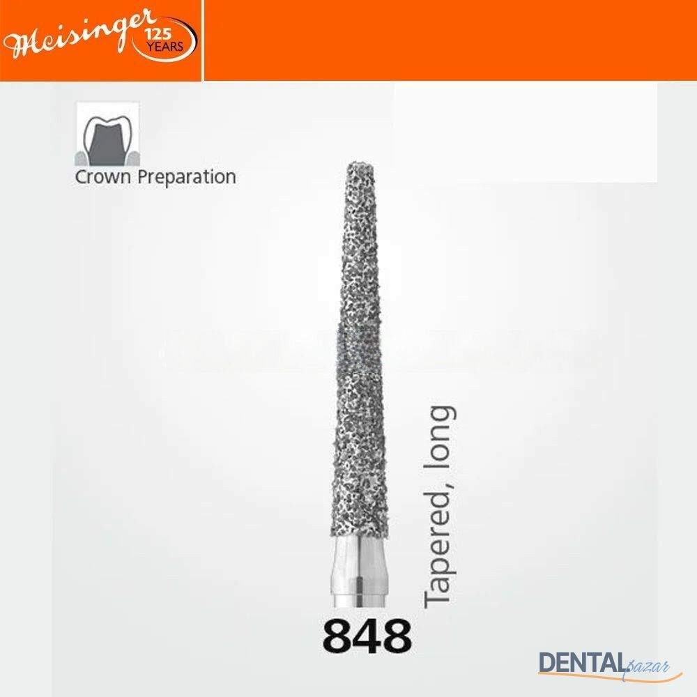 848 Sentetik Elmas Frez - 5 Adet - Konik