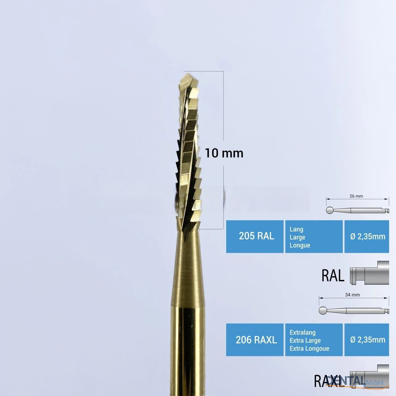Titanyum Lindemann Cerrahi Frez - 167 RAL - RAXL