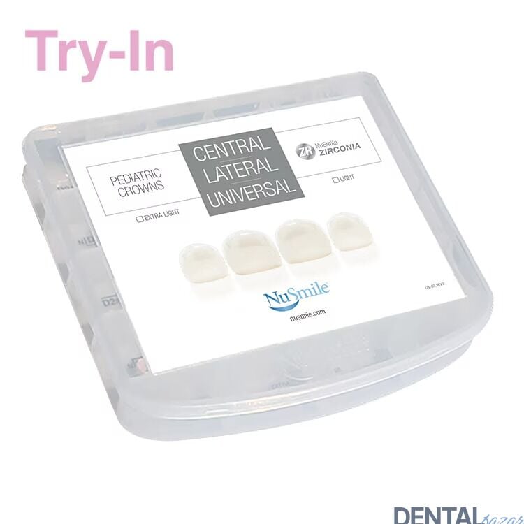 NuSmile ZR Anterior Pediatric Crowns Evaluation Kit