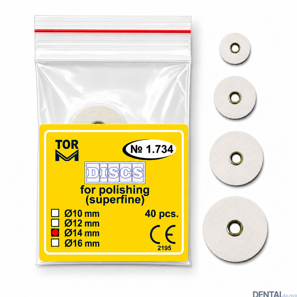 TOR Vm Kompozit Parlatma Diski Refil Beyaz No:1734 - 14 mm