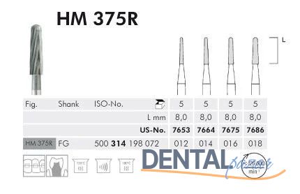 HM375R Carpide Cila Frezi - 5 Adet