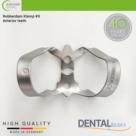 Rubberdam Klemp #9 - For Anterior Teeth