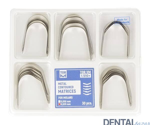 Tor VM Molar Bölge İçin Kendinden Konturlu Matrix  0,050mm No: 1.510+