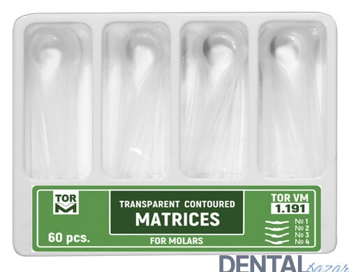 Tor Vm Şeffaf Matriks Posterior - Molar Dişler İçin No: 1.191