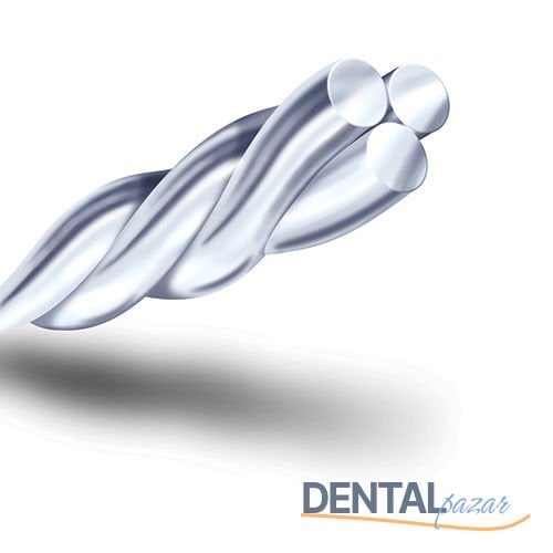 3 Strand Twist Orthodontik Tel Yuvarlak