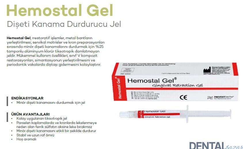 Prevestdenpro Hemostal Gel Dişeti Kanama Durdurucu Jel