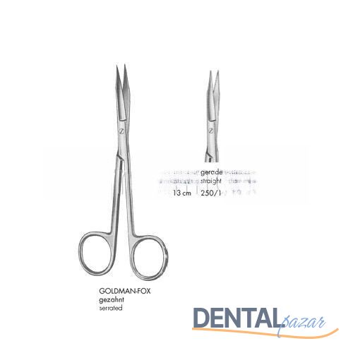 Goldman Fox Cerrahi Makas Düz