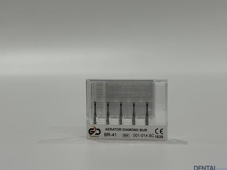 Golddent Elmas Frez BR-41 - 001-014 SC - Yuvarlak (Siyah Kuşak)