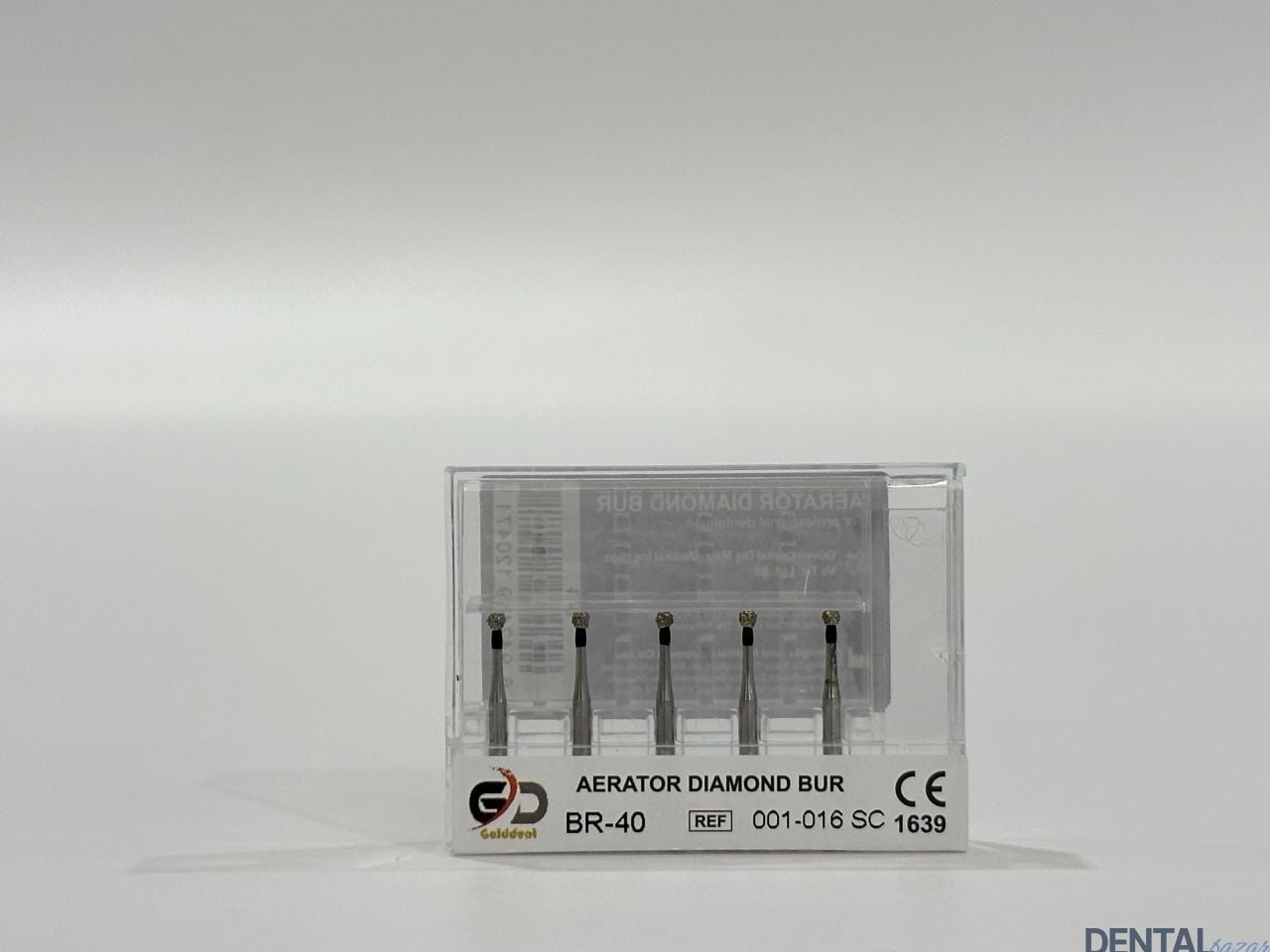Golddent Elmas Frez BR-40 - 001-016 SC - Yuvarlak (Siyah Kuşak)
