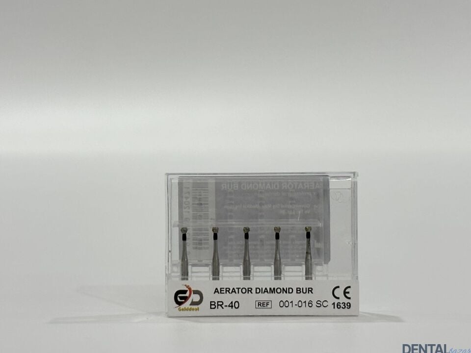 Golddent Elmas Frez BR-40 - 001-016 SC - Yuvarlak (Siyah Kuşak)