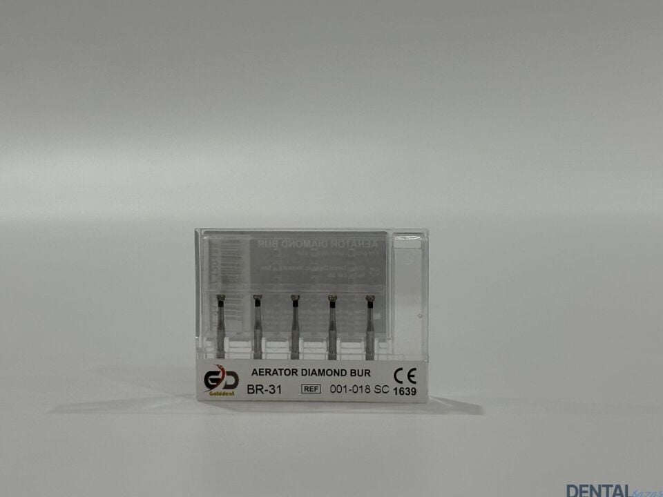 Golddent Elmas Frez BR-31 - 001-018 SC - Yuvarlak (Siyah Kuşak)