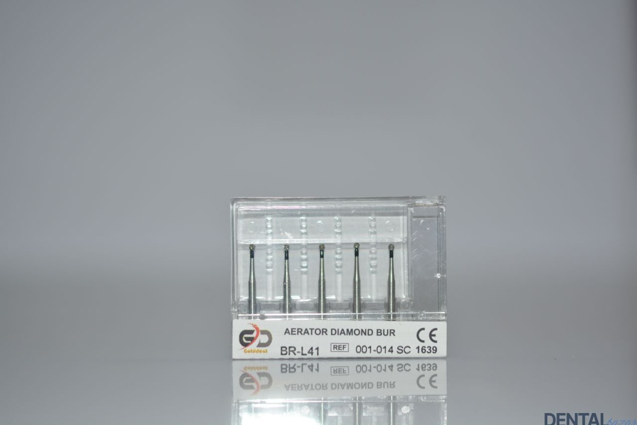 Golddent Elmas Frez BR-L41 - 001-014 SC - Yuvarlak (Siyah Kuşak)
