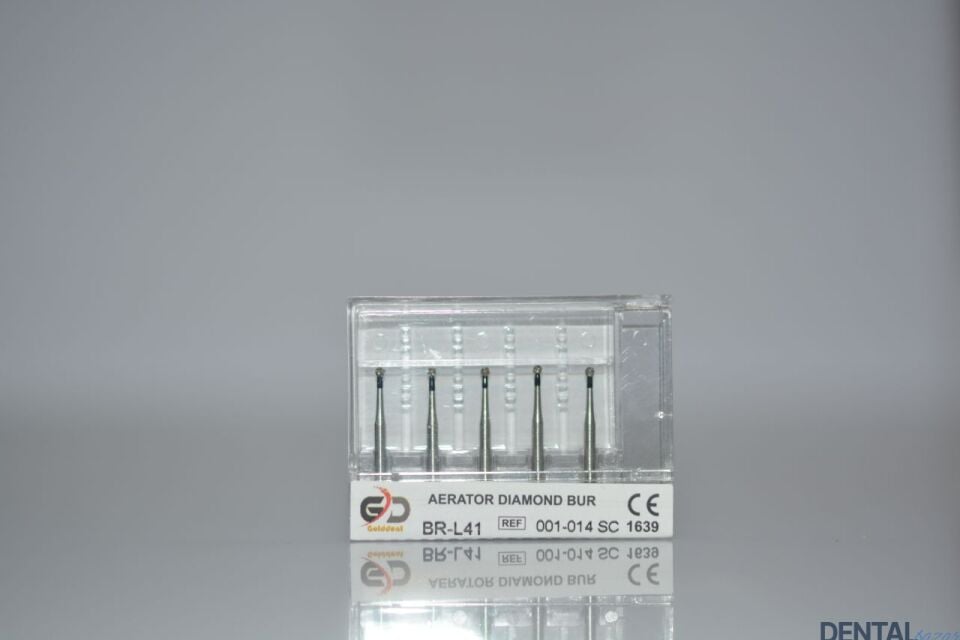 Golddent Elmas Frez BR-L41 - 001-014 SC - Yuvarlak (Siyah Kuşak)