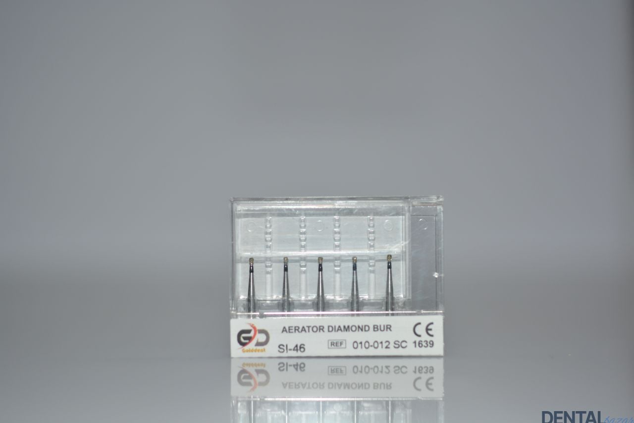 Golddent Elmas Frez SI-46 - 010-012 SC - Ters Koni (Siyah Kuşak)