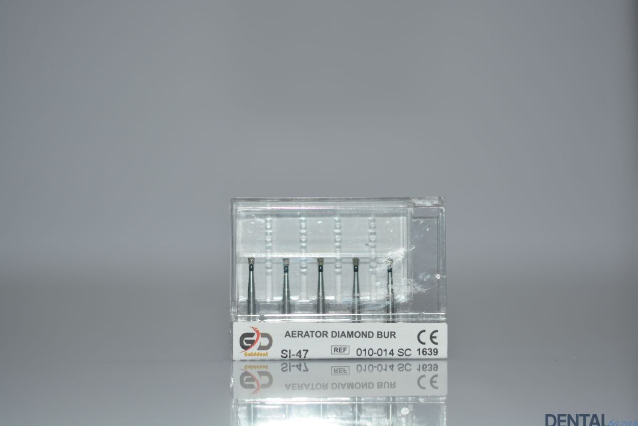 Golddent Elmas Frez SI-47 - 010-014 SC - Ters Koni (Siyah Kuşak)