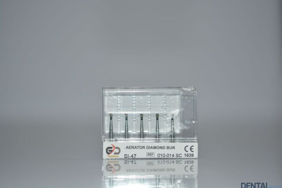 Golddent Elmas Frez SI-47 - 010-014 SC - Ters Koni (Siyah Kuşak)
