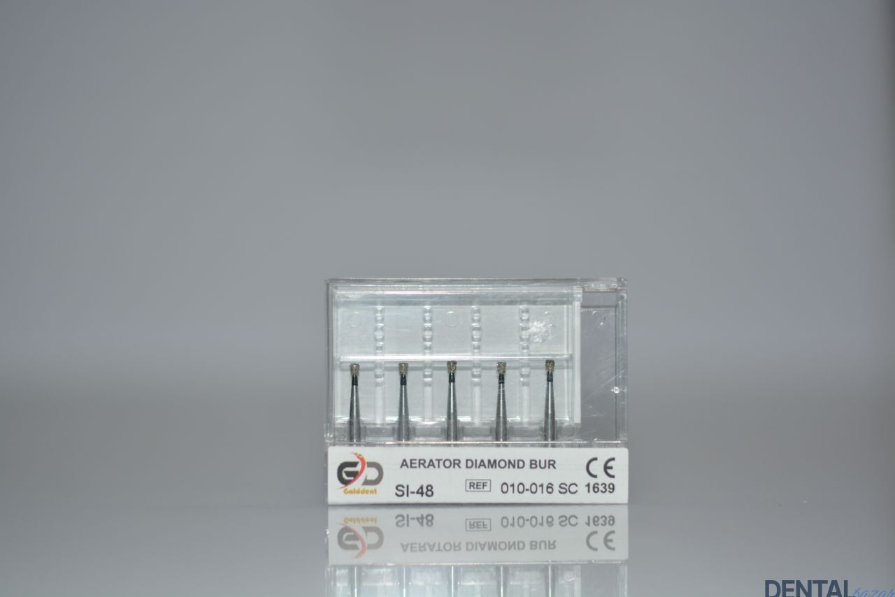 Golddent Elmas Frez SI-48 - 010-016 SC - Ters Koni (Siyah Kuşak)