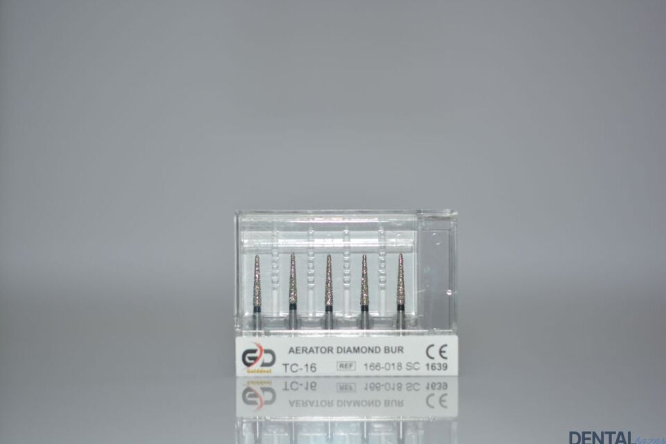 Golddent Elmas Frez TC-16 - 166-018 SC - İğne (Siyah Kuşak)