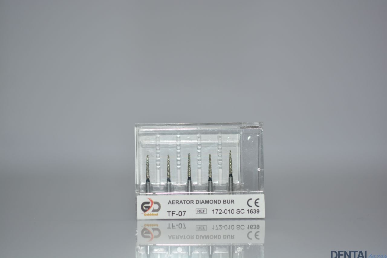 Golddent Elmas Frez TF-07 - 172-010 SC - Düz Uçlu Konik (Siyah Kuşak)