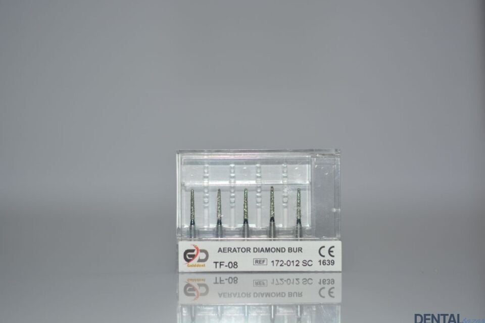 Golddent Elmas Frez TF-08 - 172-012 SC - Düz Uçlu Konik (Siyah Kuşak)