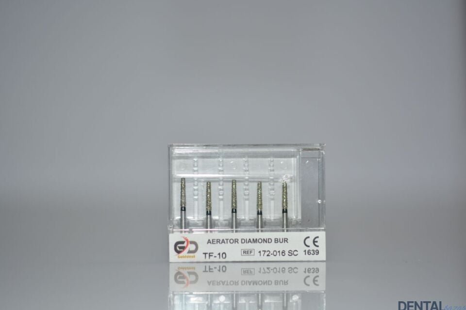 Golddent Elmas Frez TF-10 - 172-016 SC - Düz Uçlu Konik (Siyah Kuşak)