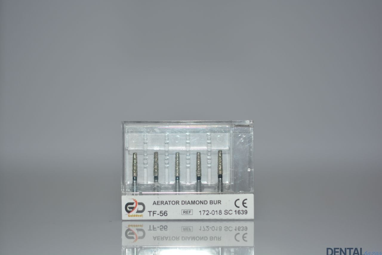 Golddent Elmas Frez TF-56 - 172-018 SC - Düz Uçlu Konik (Siyah Kuşak)