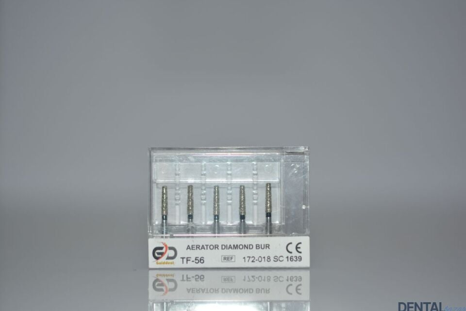 Golddent Elmas Frez TF-56 - 172-018 SC - Düz Uçlu Konik (Siyah Kuşak)