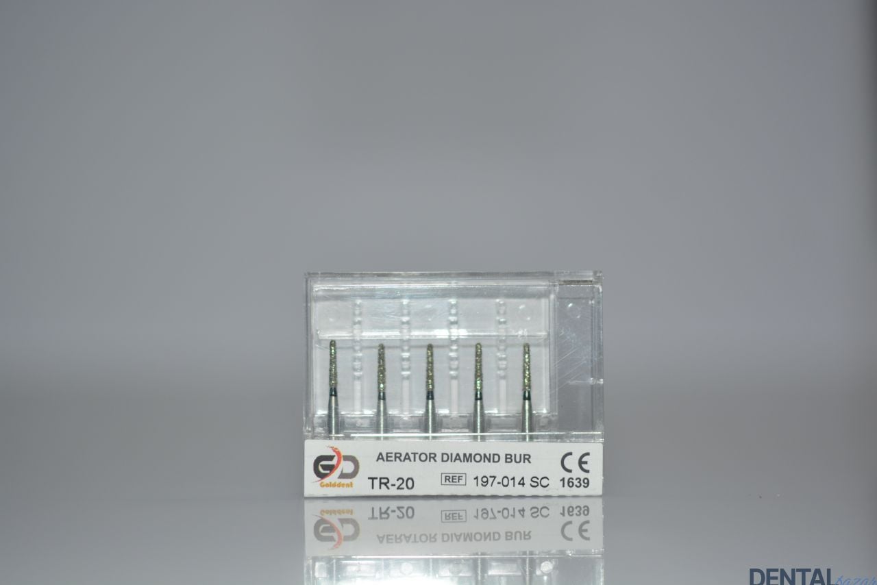 Golddent Elmas Frez TR-20 - 197-014 SC - Yuvarlak Uçlu Konik (Siyah Kuşak)