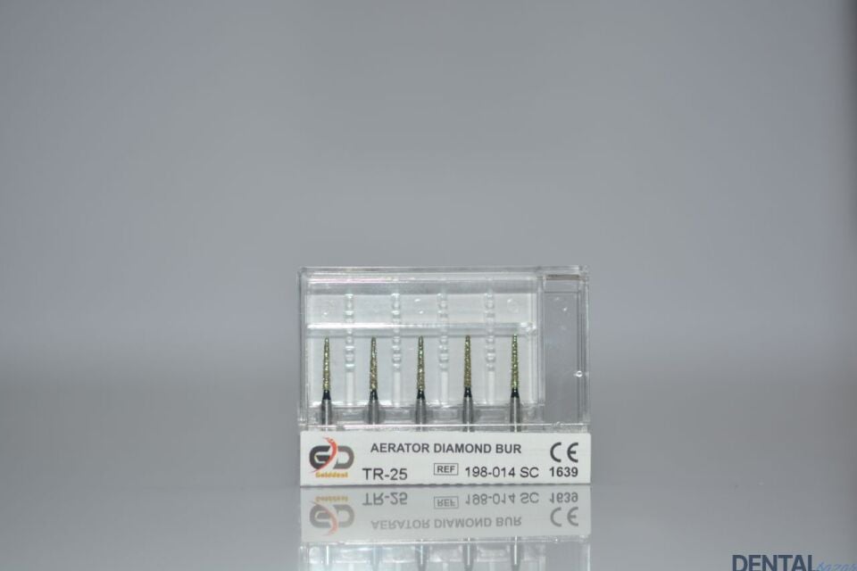 Golddent Elmas Frez TR-25 - 198-014 SC - Yuvarlak Uçlu Konik (Siyah Kuşak)