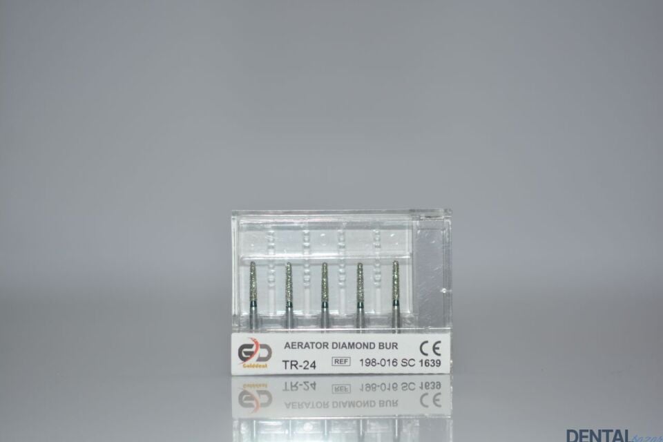 Golddent Elmas Frez TR-24 - 198-016 SC - Yuvarlak Uçlu Konik (Siyah Kuşak)