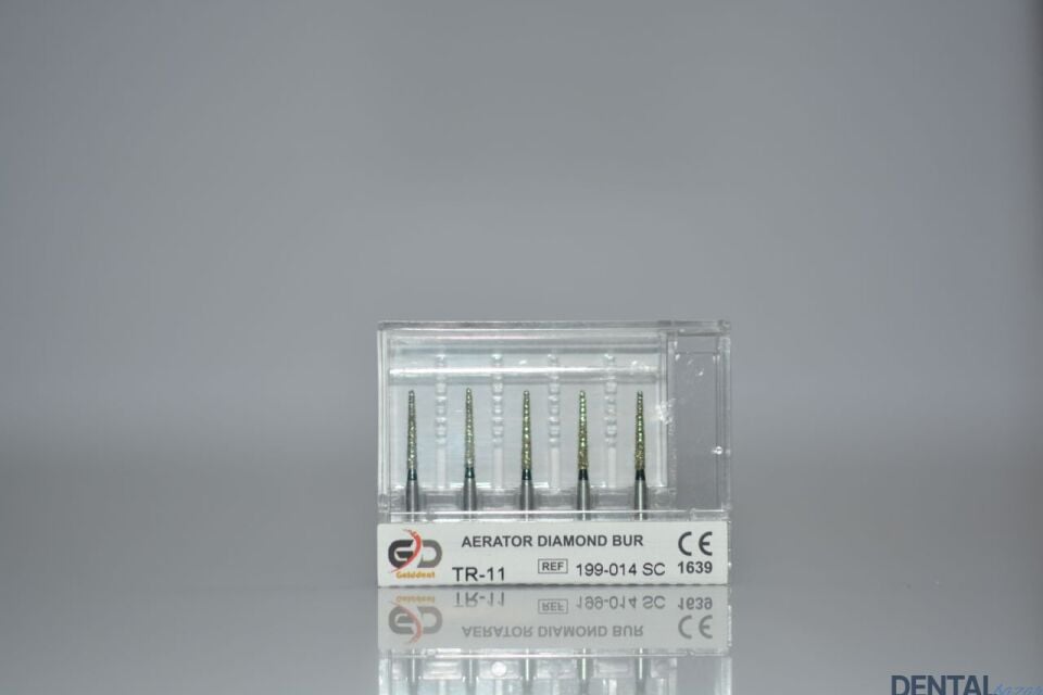 Golddent Elmas Frez TR-11 - 199-014 SC - Yuvarlak Uçlu Konik (Siyah Kuşak)