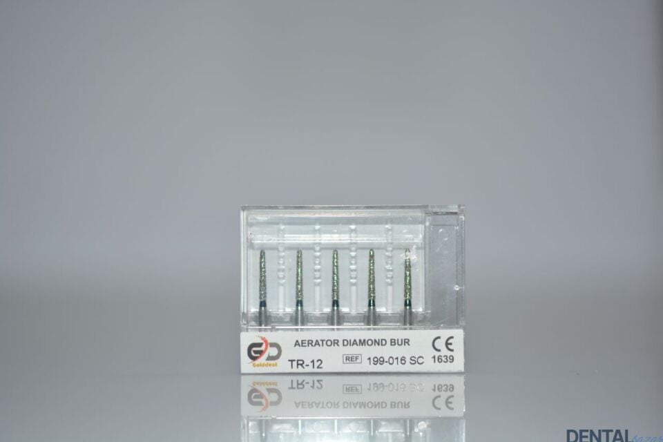 Golddent Elmas Frez TR-12 - 199-016 SC - Yuvarlak Uçlu Konik (Siyah Kuşak)