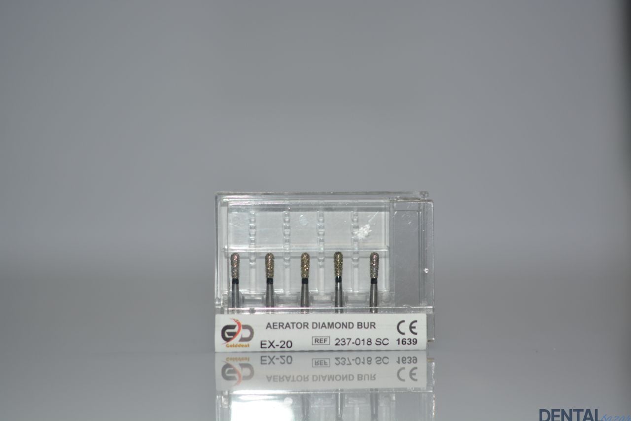 Golddent Elmas Frez EX-20 - 237-018 SC - Armut (Siyah Kuşak)