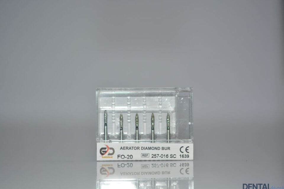 Golddent Elmas Frez FO-20 - 257-016 SC - Yumurta (Siyah Kuşak)