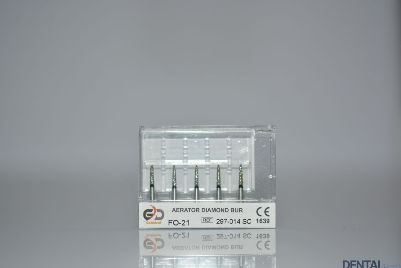 Golddent Elmas Frez FO-21 - 297-014 SC - Alev (Siyah Kuşak)
