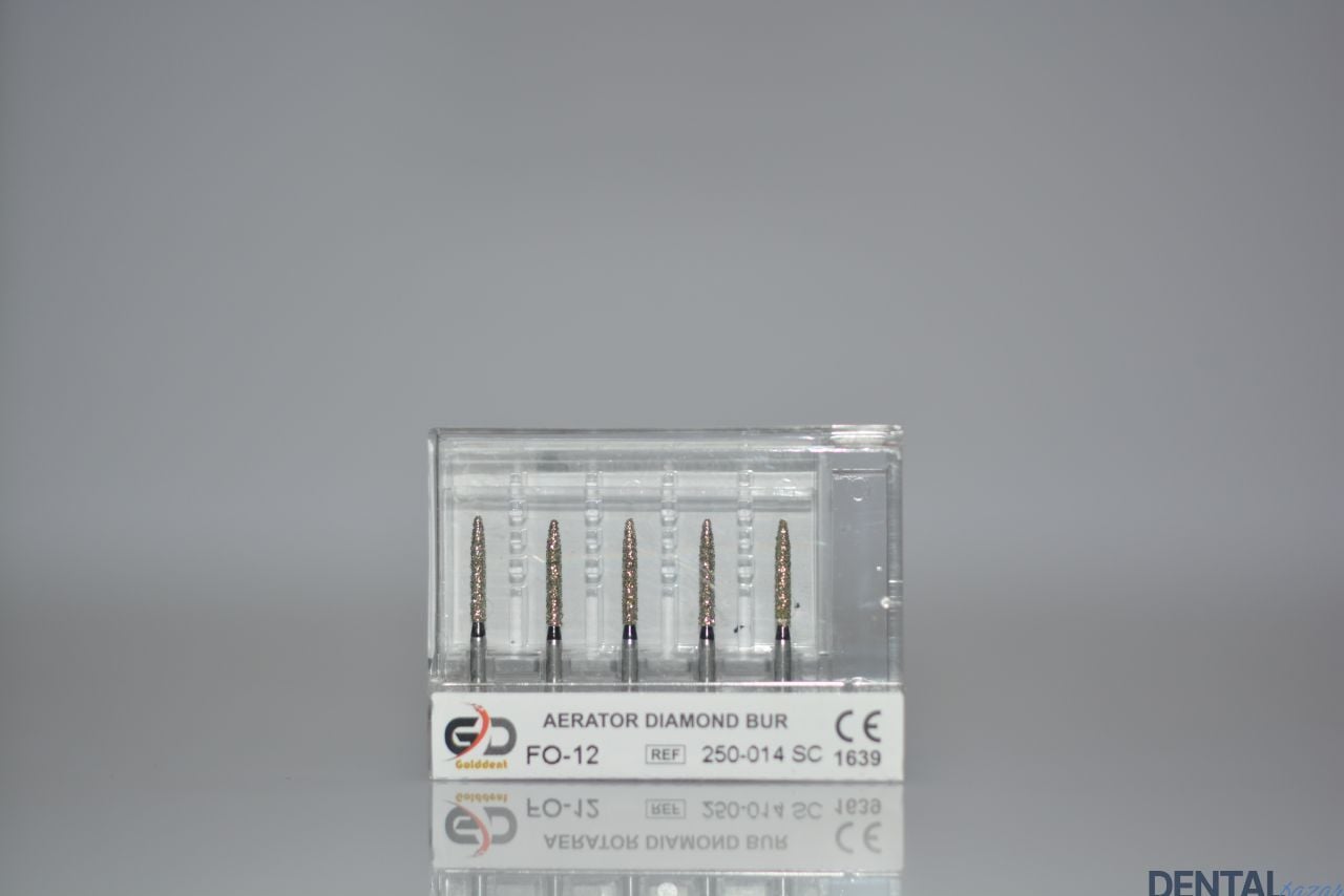 Golddent Elmas Frez FO-12 - 250-014 SC - Alev (Siyah Kuşak)
