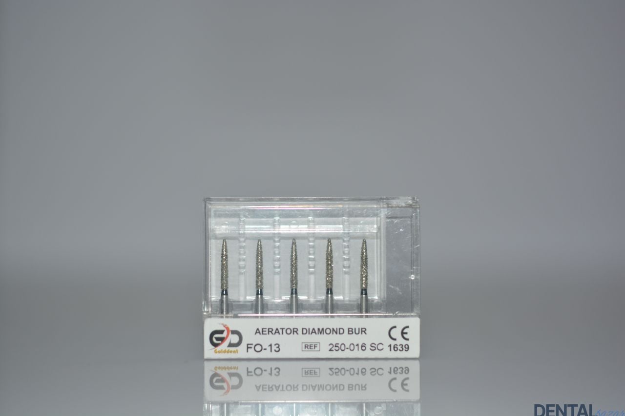 Golddent Elmas Frez FO-13 - 250-016 SC - Alev (Siyah Kuşak)