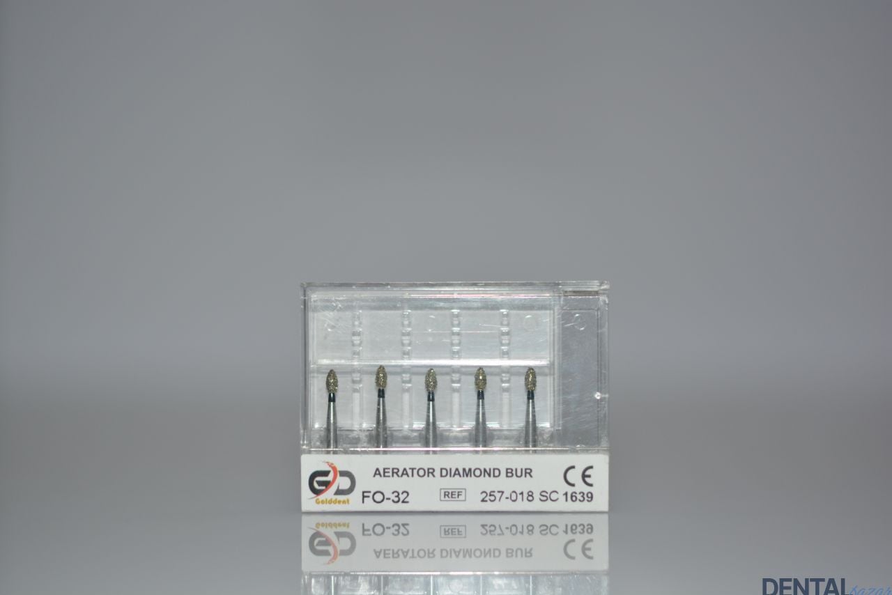 Golddent Elmas Frez FO-32 - 257-018 SC - Yumurta (Siyah Kuşak)