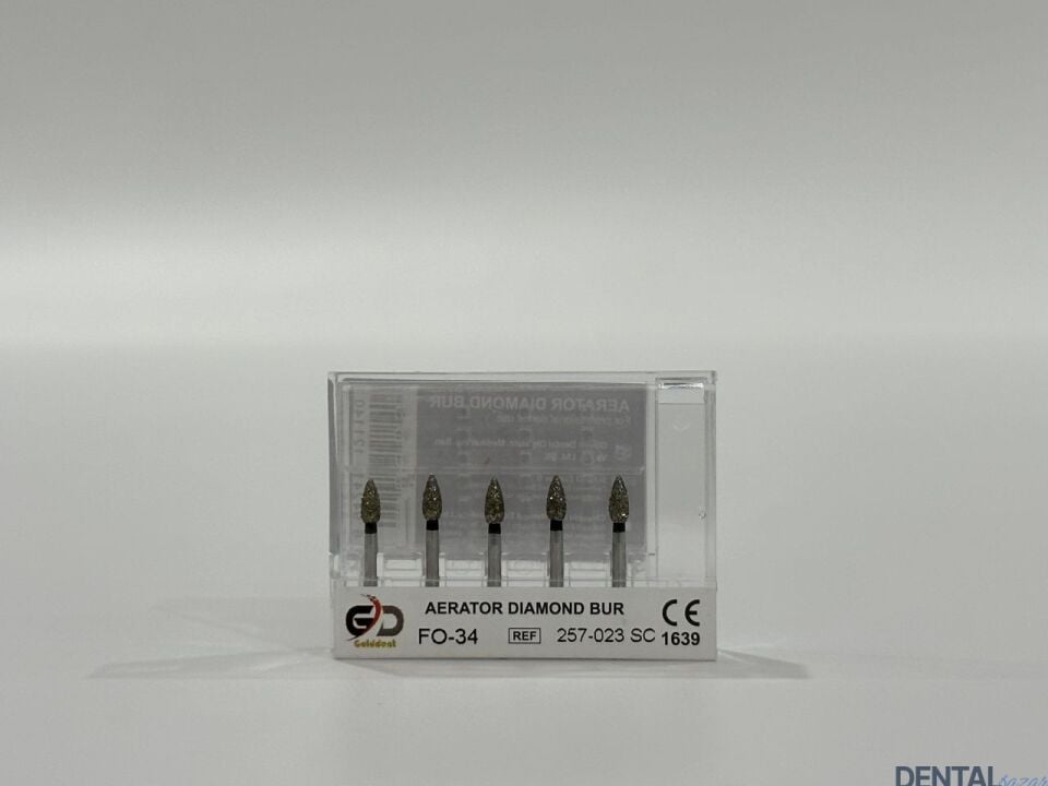 Golddent Elmas Frez FO-34 - 257-023 SC - Yumurta (Siyah Kuşak)