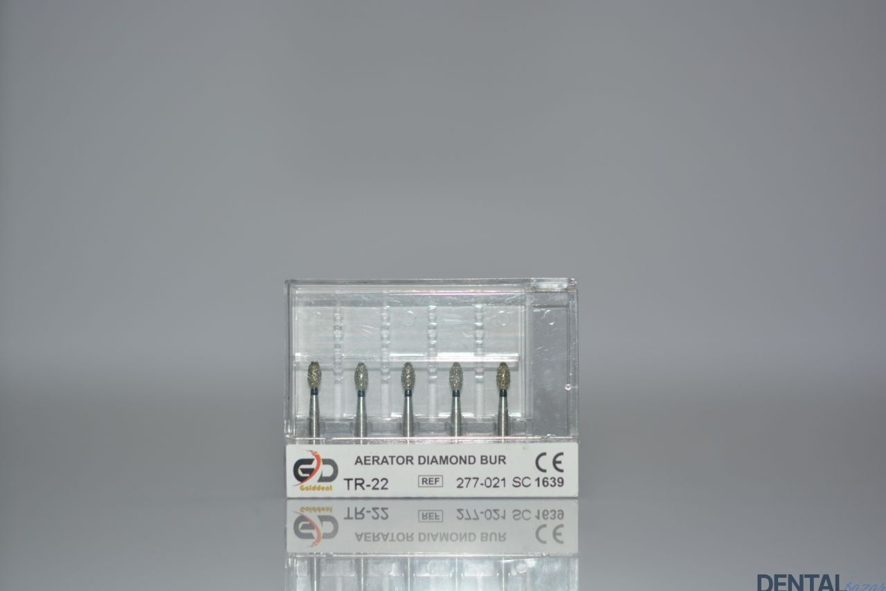 Golddent Elmas Frez TR-22 - 277-021 SC - Yumurta (Siyah Kuşak)