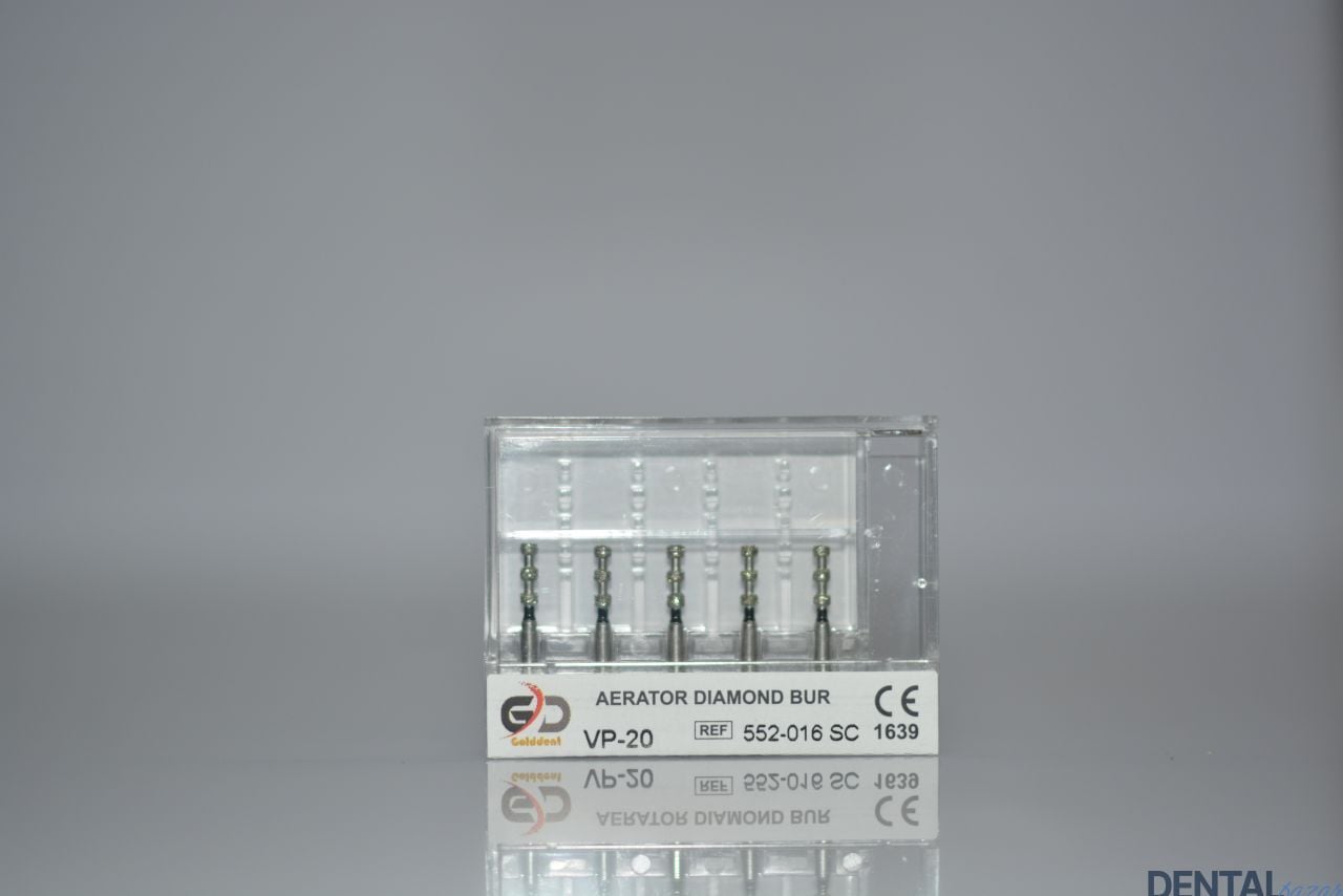 Golddent Elmas Frez VP-20 - 552-016 SC - Derinlik İşaretleme (Siyah Kuşak)
